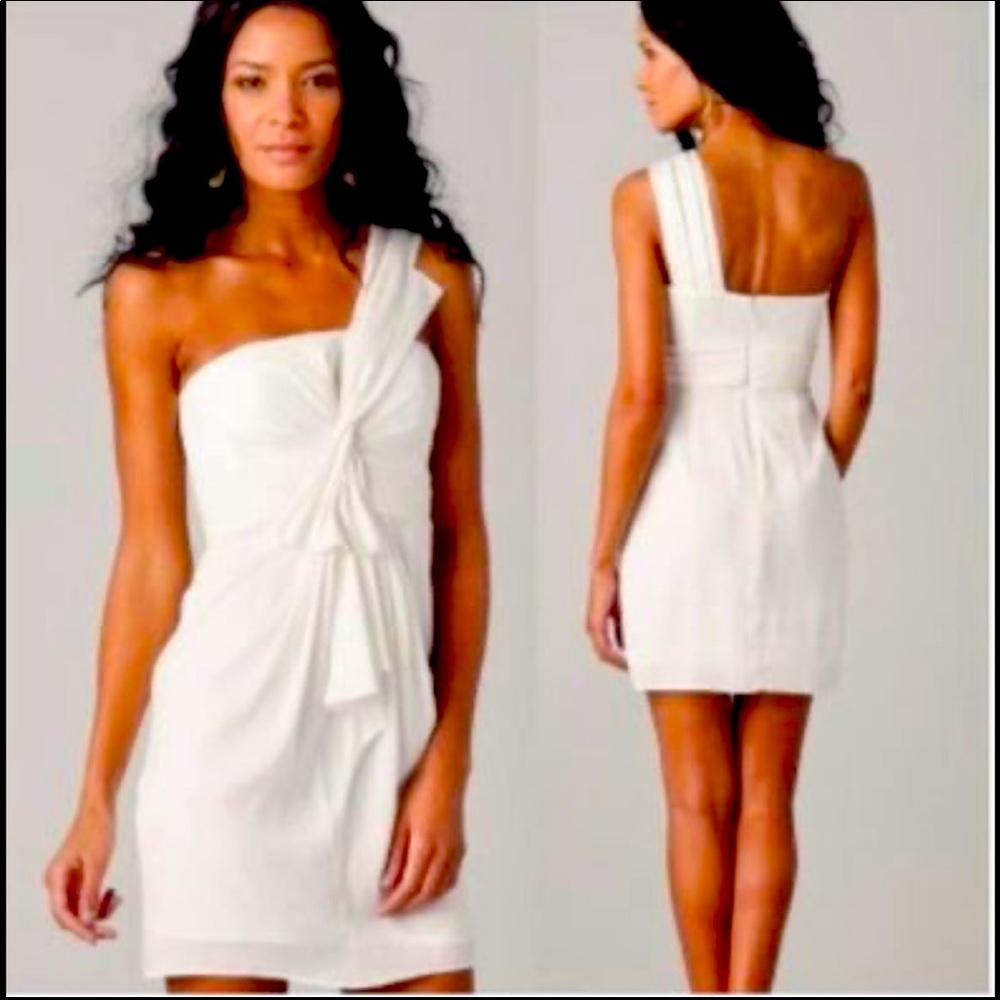BCBG MaxAzria White Palais Dress - Petite 2